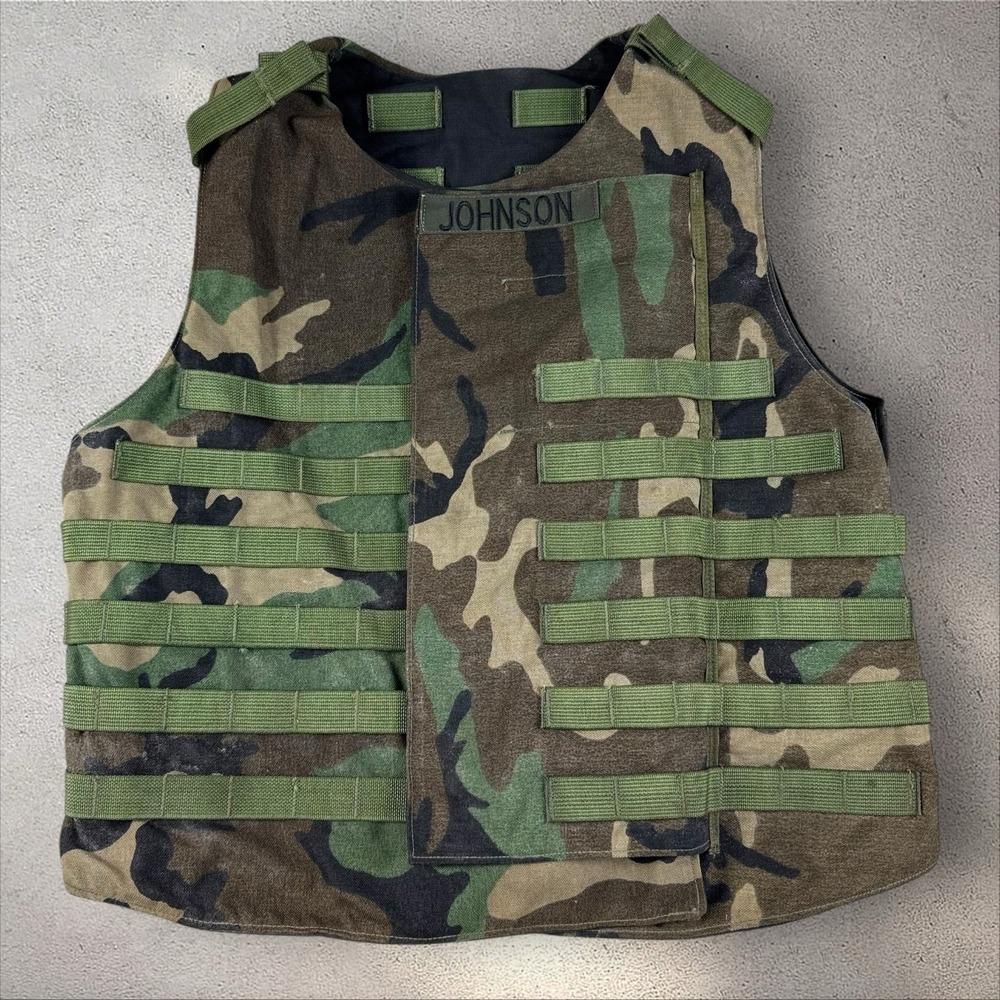 Interceptor Base Vest Size L‎ Without Soft Panels BDU Woodland Camo Point Blank
